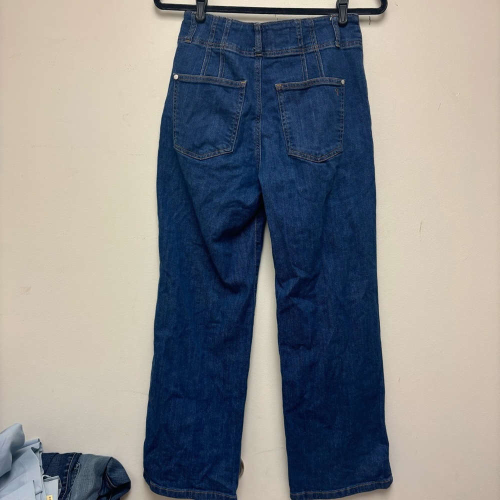 Anthropologie Pilcro Maisy Relaxed Cuff Mid Rise Straight Leg Jeans - Picture 11 of 16